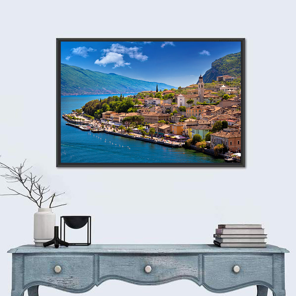 Limone Sul Garda Waterfront View Wall Art