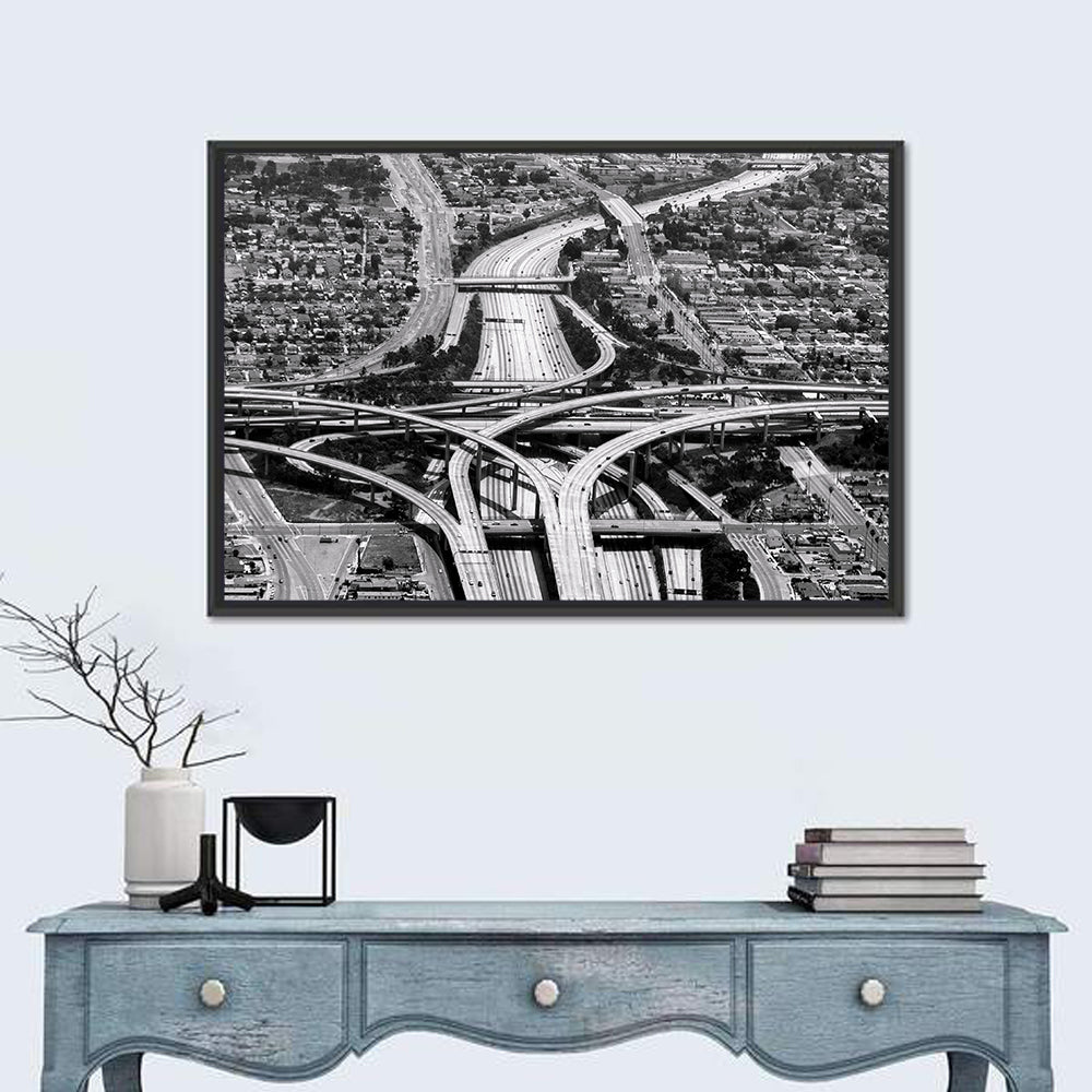 Monochrome La Airport Interchange Wall Art