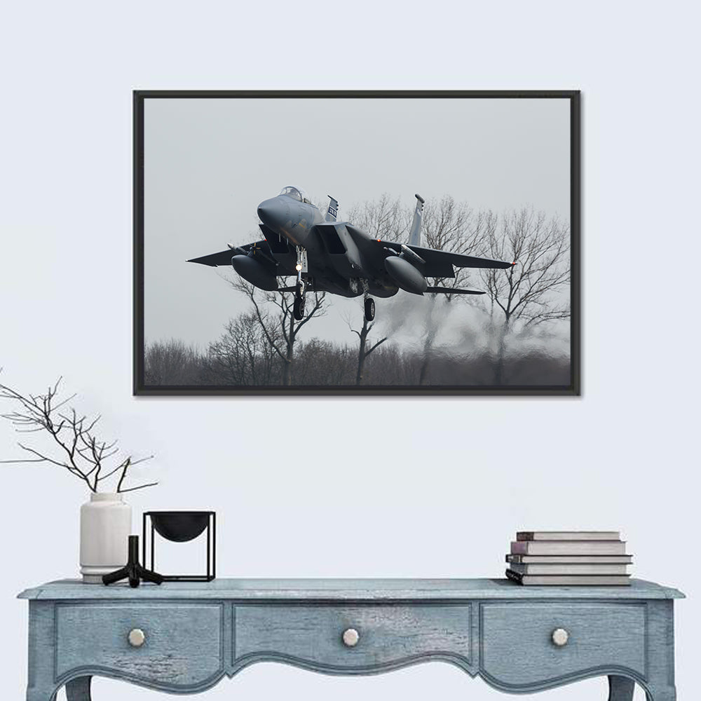 Usaf F-15 Eagle Landing Approach Wall Art