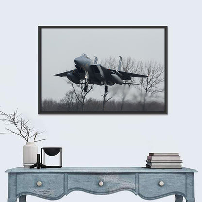 Usaf F-15 Eagle Landing Approach Wall Art
