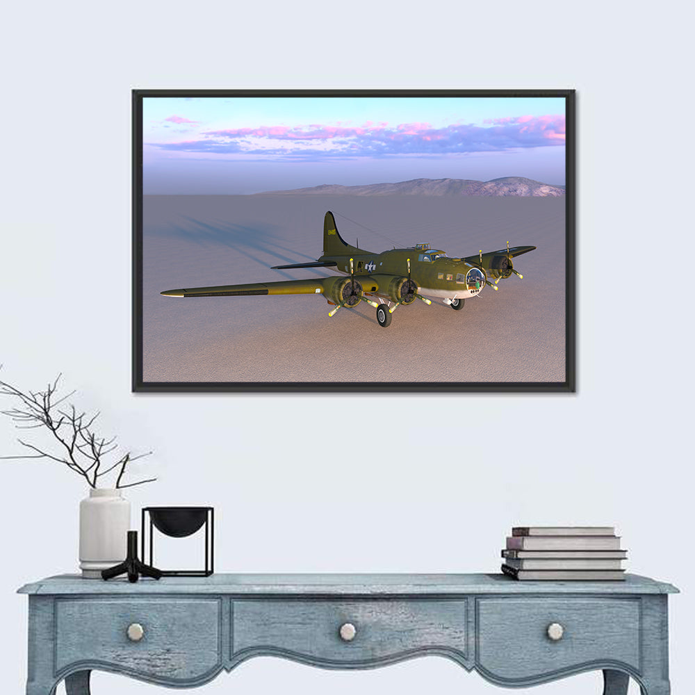 US Four-engine Propeller Bomber Wall Art