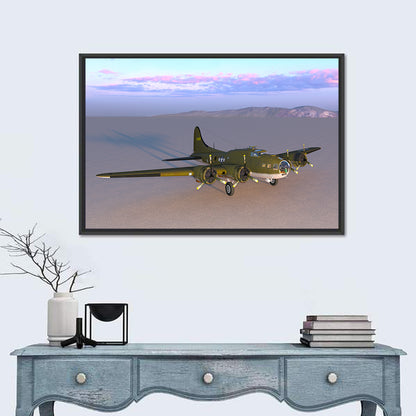 US Four-engine Propeller Bomber Wall Art