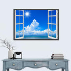 Seaside Window View Wall Art