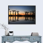 Avenue of the Baobabs at Sunrise Wall Art