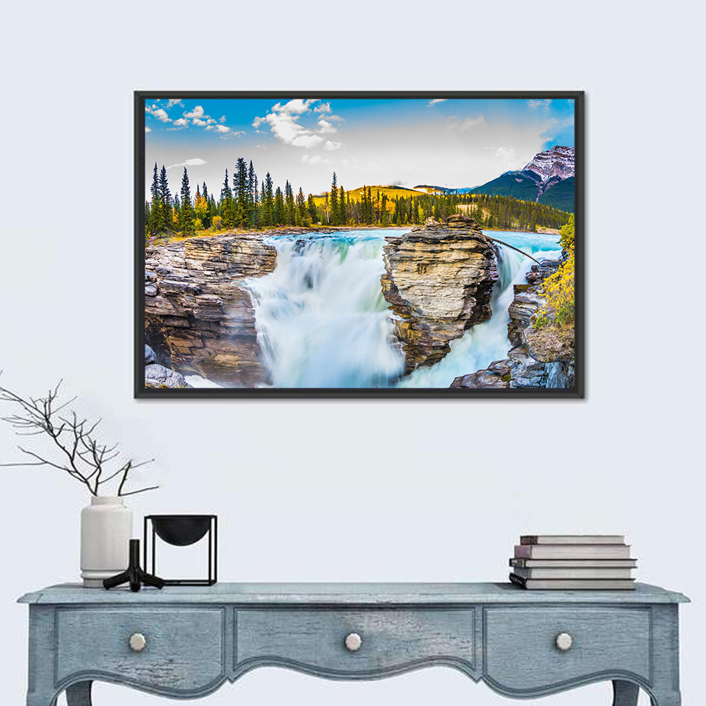 Athabasca Falls, Jasper Wall Art in a room, landscape