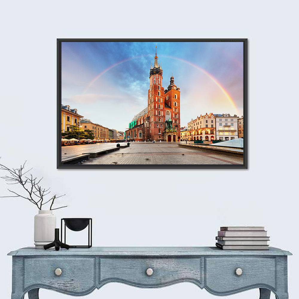St. Mary's Basilica at Dusk, Krakow Wall Art