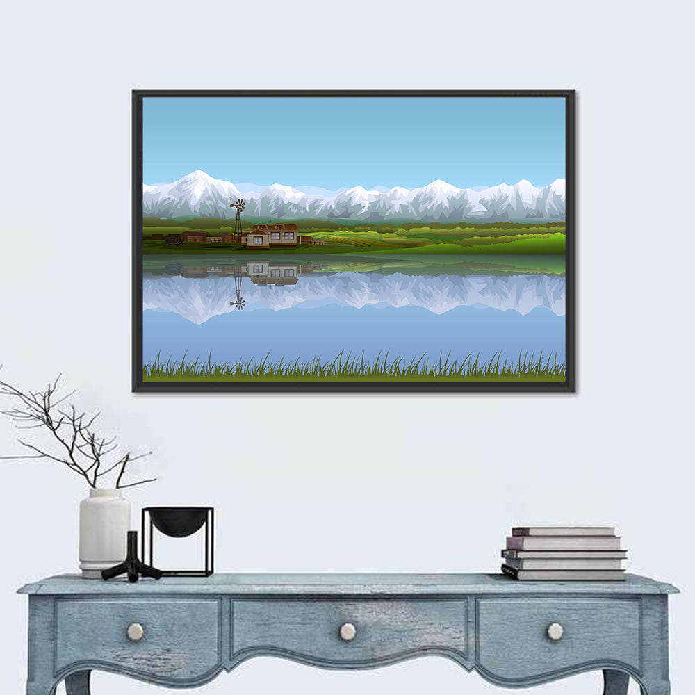 Alpine Lake Reflection Wall Art