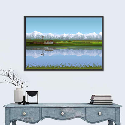 Alpine Lake Reflection Wall Art