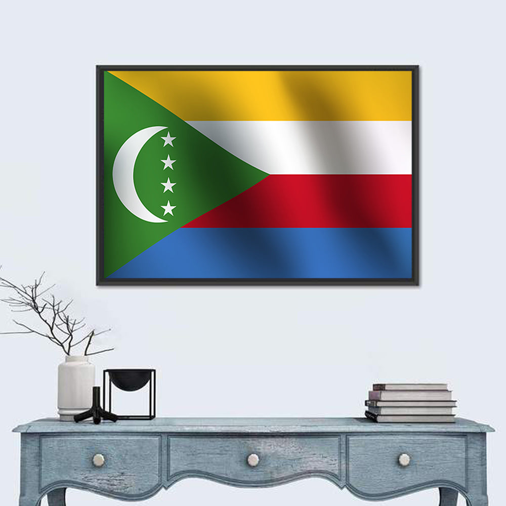 Comoros National Flag Wall Art