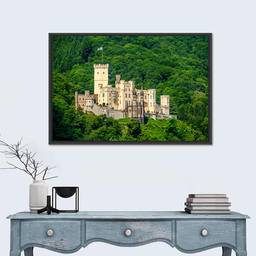 Stolzenfels Castle on the Rhine Wall Art in a room, landscape