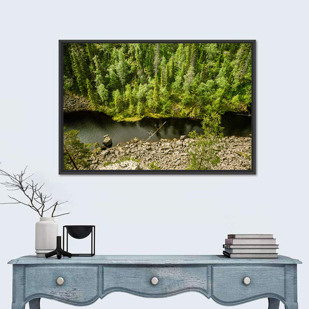 River Through Finnish Forest Wall Art