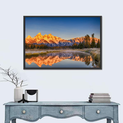 Grand Teton Sunrise Reflection Wall Art