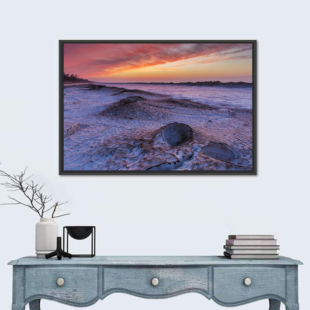 Lake Huron Twilight Shoreline Wall Art