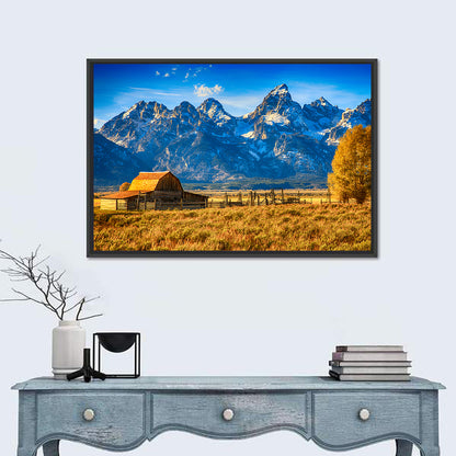 Moulton Barn Sunrise, Grand Tetons Wall Art