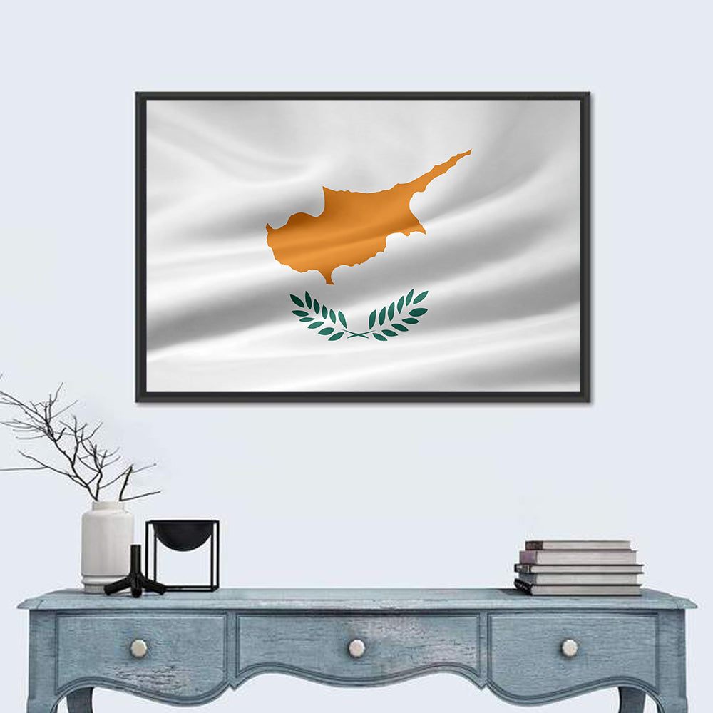 Cyprus Flag Emblem Wall Art