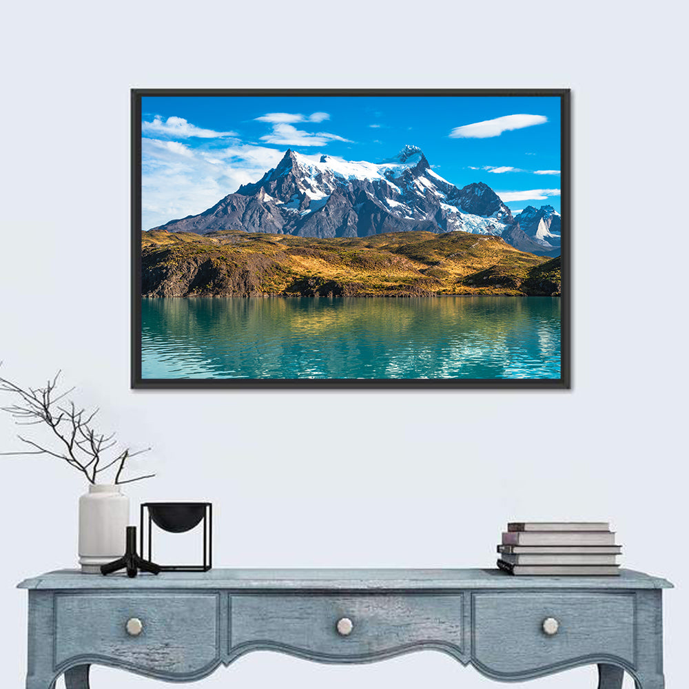 Peaks of Torres Del Paine Wall Art in a room, landscape