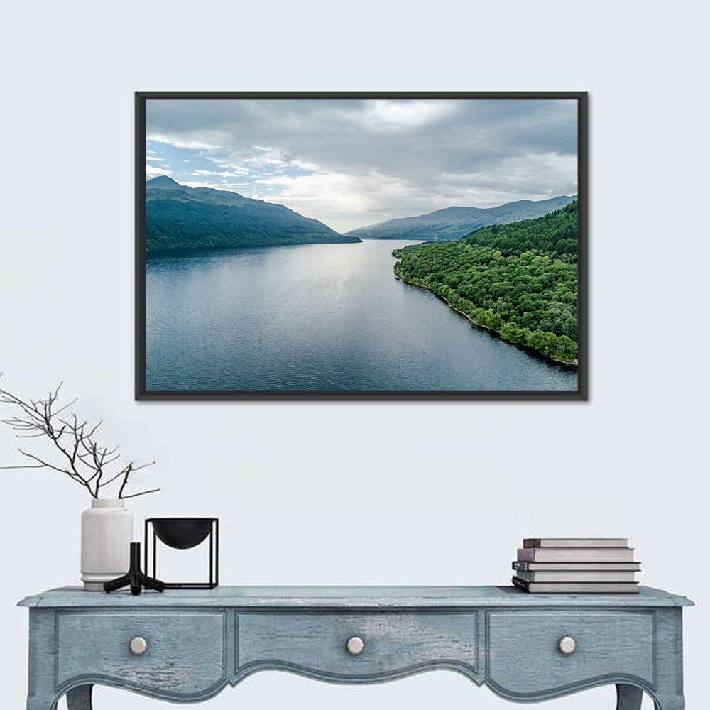 Bonnie Banks of Loch Lomond Wall Art in a room, landscape