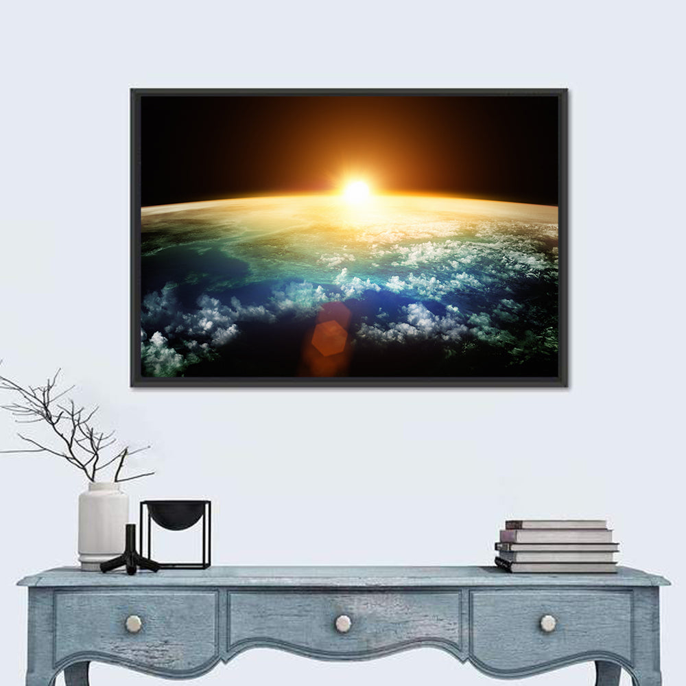 Earth at Sunrise from Orbit Wall Art
