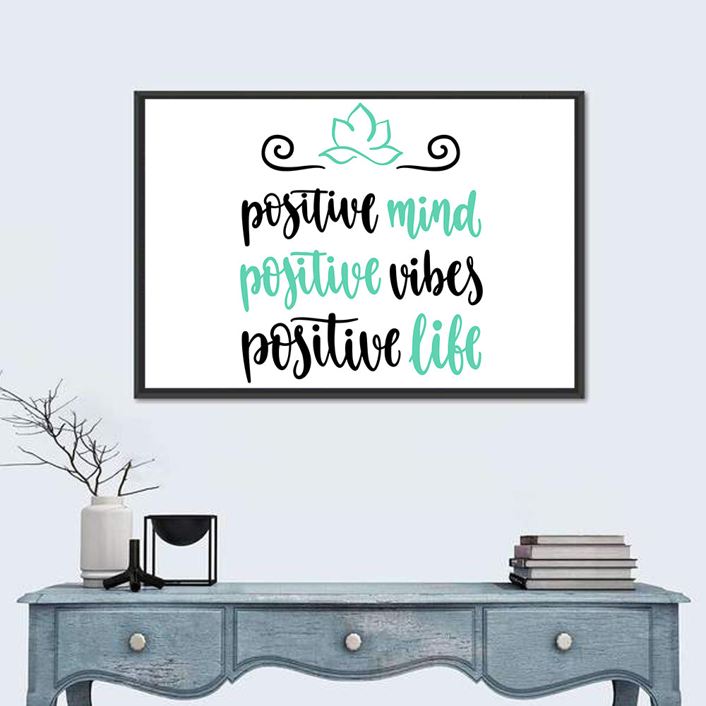 Lotus Yoga Inspirational Quote Wall Art