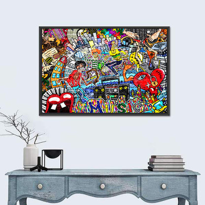 Urban Music Collage Wall Art