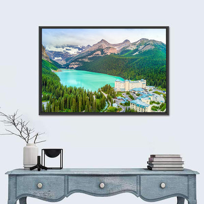 Lake Louise Aerial View Wall Art