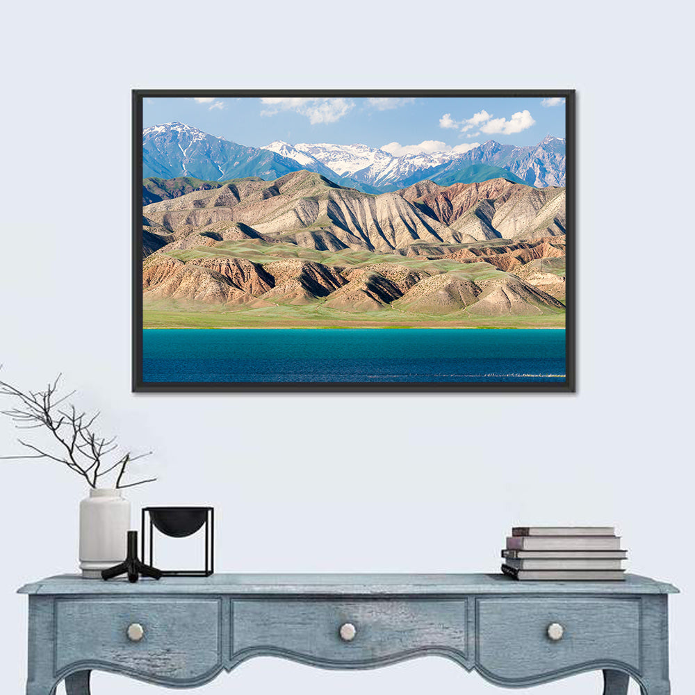 Tien Shan Mountain Range Wall Art in a room, landscape