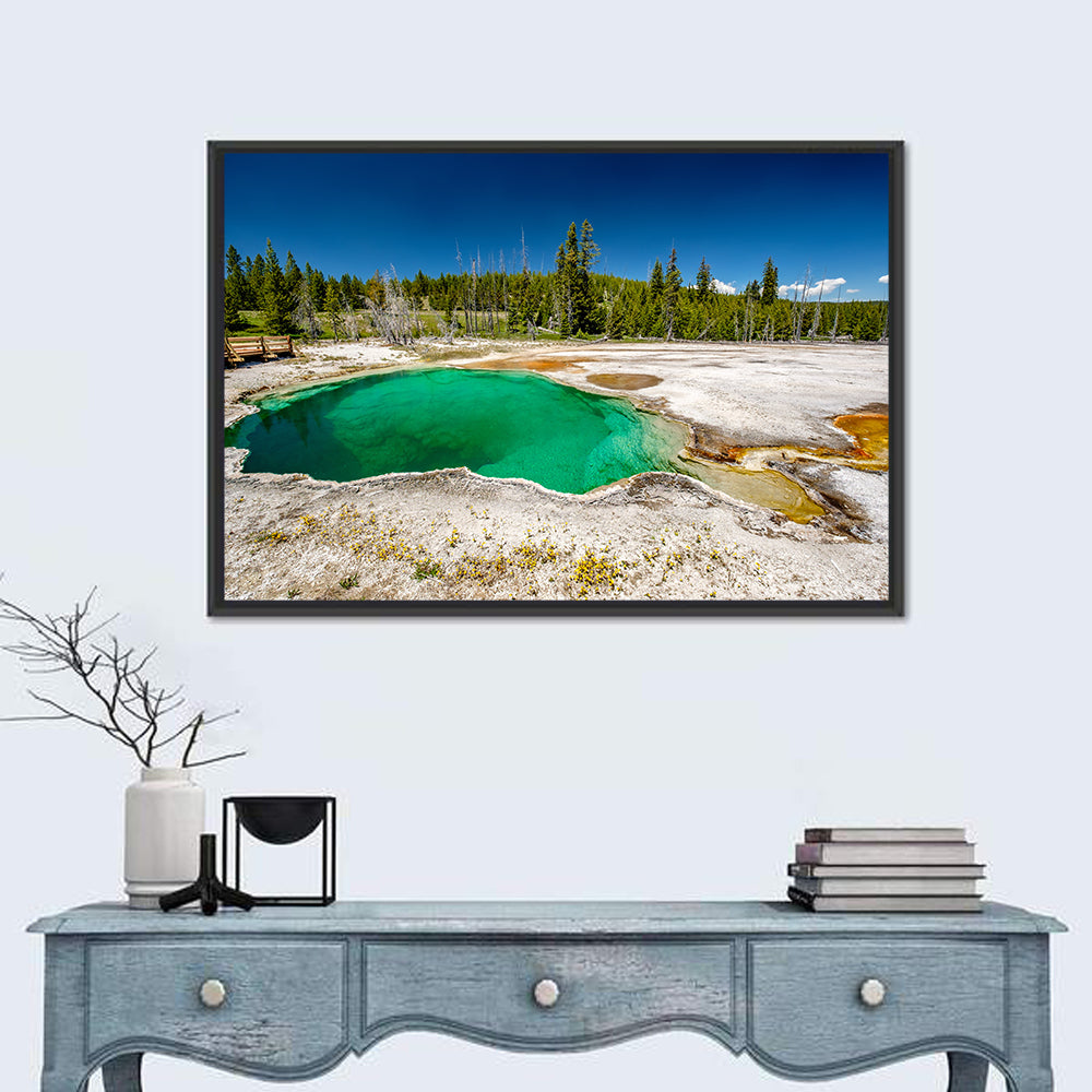 Abyss Pool in Yellowstone Wall Art