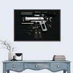 Exploded Pistol Study Wall Art