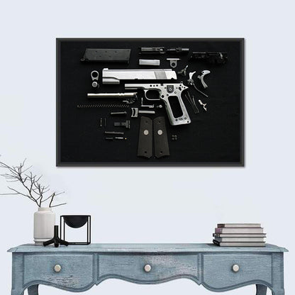 Exploded Pistol Study Wall Art