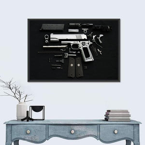 Disassembled Handgun Wall Art