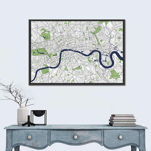 London City Map Wall Art