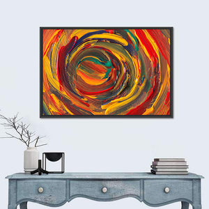 Colorful Spiral Abstract Wall Art