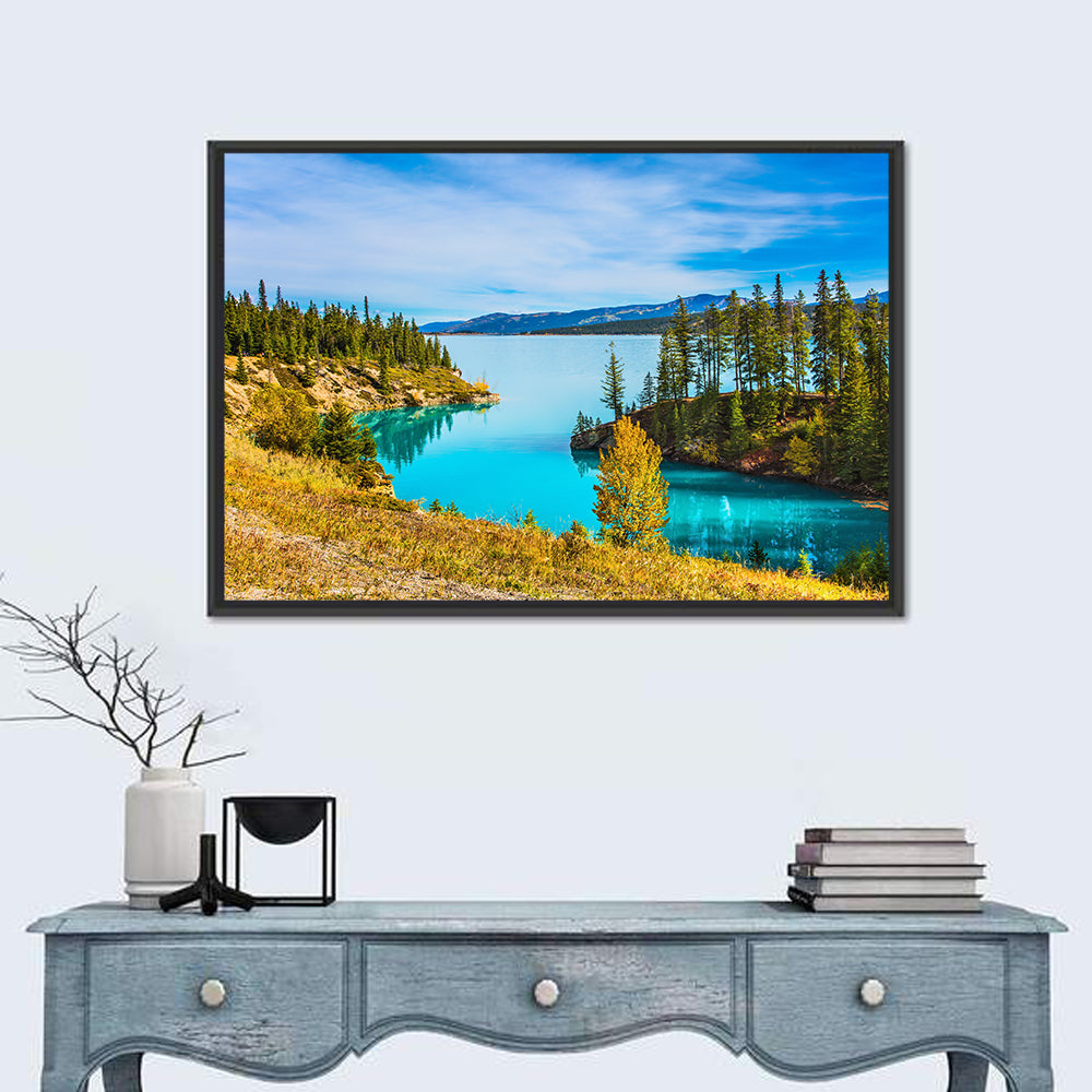 Abraham Lake Autumn Landscape Wall Art