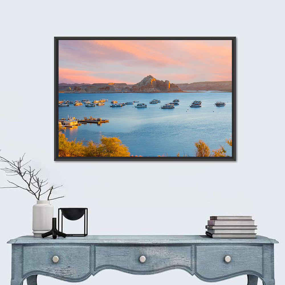 Houseboats on Lake Powell, Page Arizona Wall Art