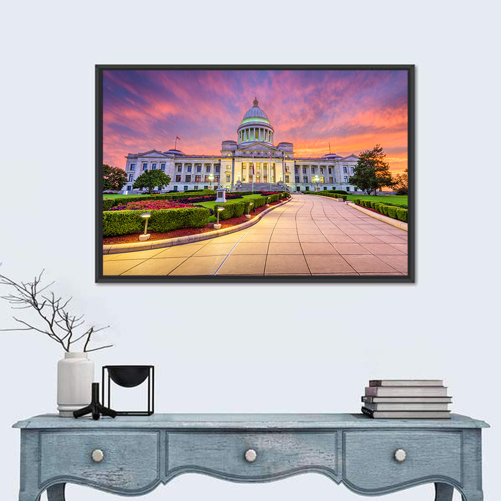 Arkansas State Capitol at Sunset Wall Art