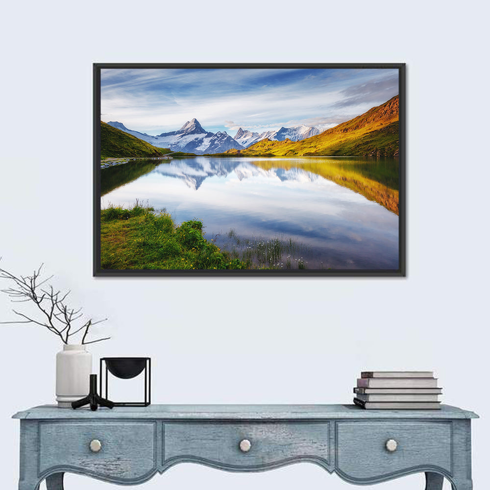 Schreckhorn and Wetterhorn at Bachalpsee Wall Art