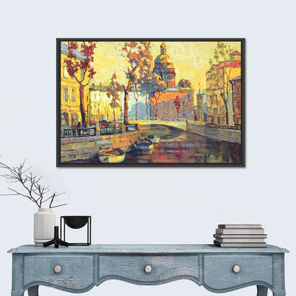 St Petersburg Golden Canal Wall Art