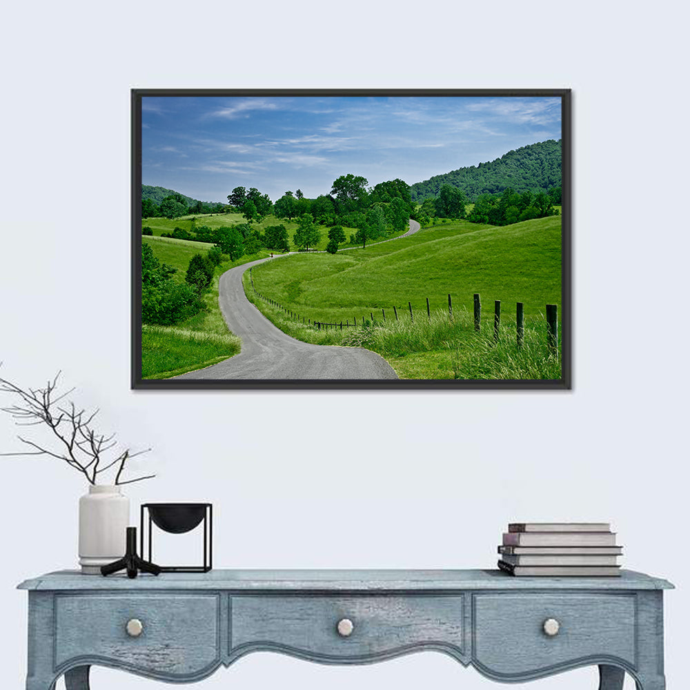 Blue Ridge Winding Road, Western Virginia Wall Art