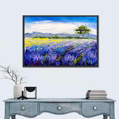 Lavender Field in Provence Wall Art