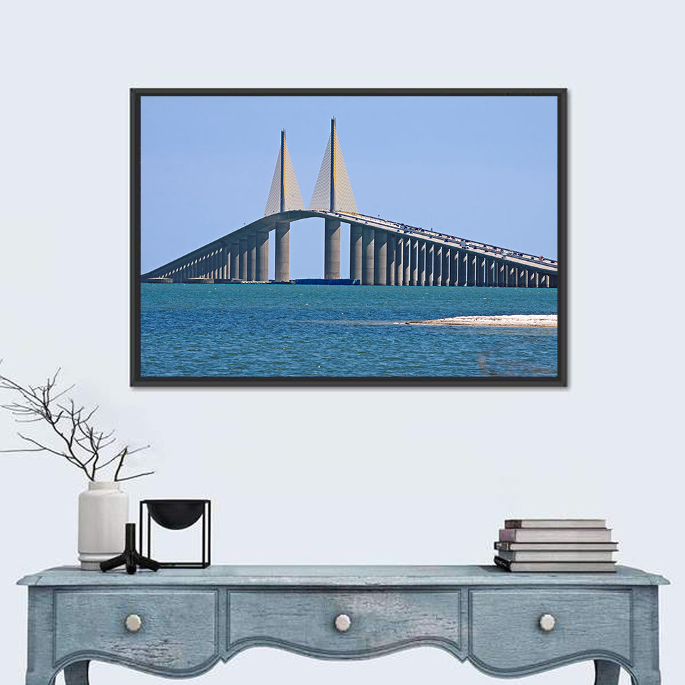 Sunshine Skyway Bridge, Cable-stayed View Wall Art