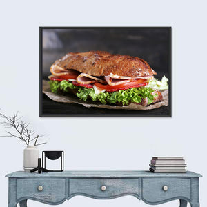 Sandwich With Ham & Vegetables Wall Art