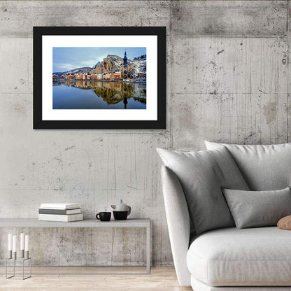 Dinant Collegiate Church on the Meuse Wall Art