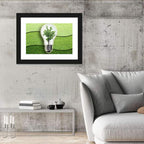 Light Bulb Tree Earth Concept Wall Art