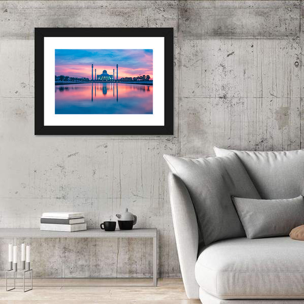 Central Mosque of Songkhla at Sunset Wall Art