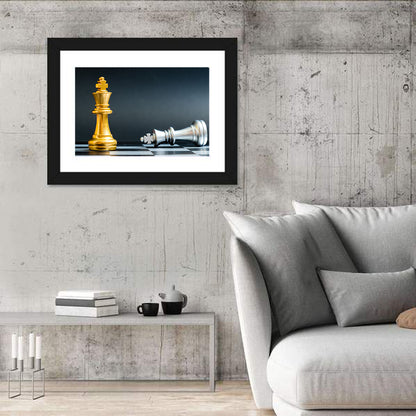 Gold King Victorious Over Fallen Silver King Wall Art