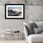 Cruise Ship at Sunset Wall Art