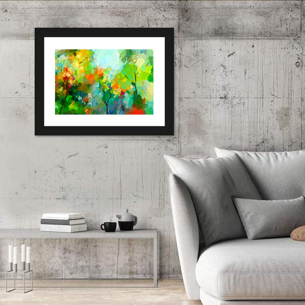 Colorful Forest Canopy Wall Art