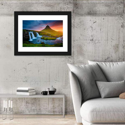 Kirkjufell at Sunset Wall Art