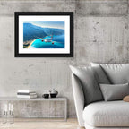Airplane Over Turquoise Coast Wall Art