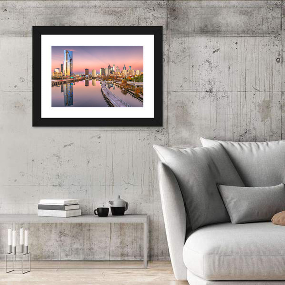Philadelphia Skyline at Twilight Wall Art